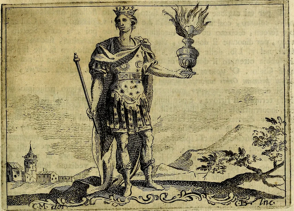 An illustration from Iconologia, 1764, leaf 414