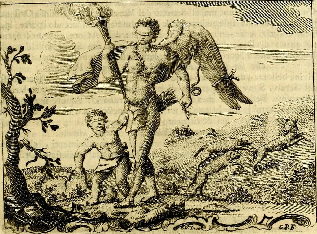 An illustration from Iconologia del cavaliere Cesare Ripa, perugino, 1764, leaf 172