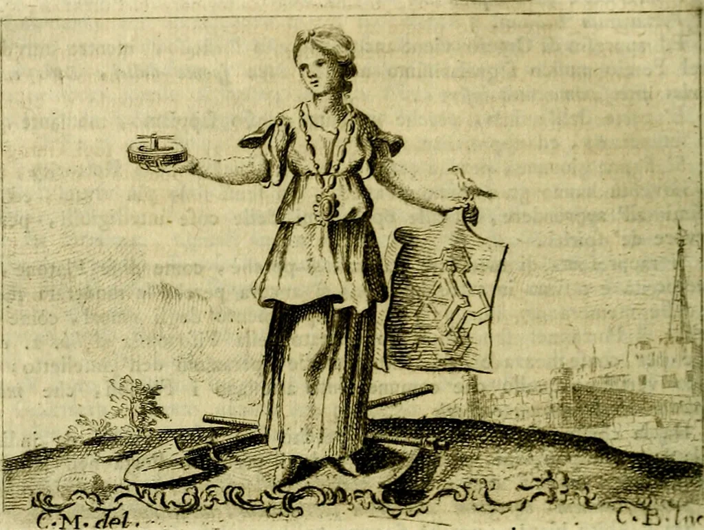 An illustration from Iconologia del cavaliere Cesare Ripa, perugino, 1764, leaf 201