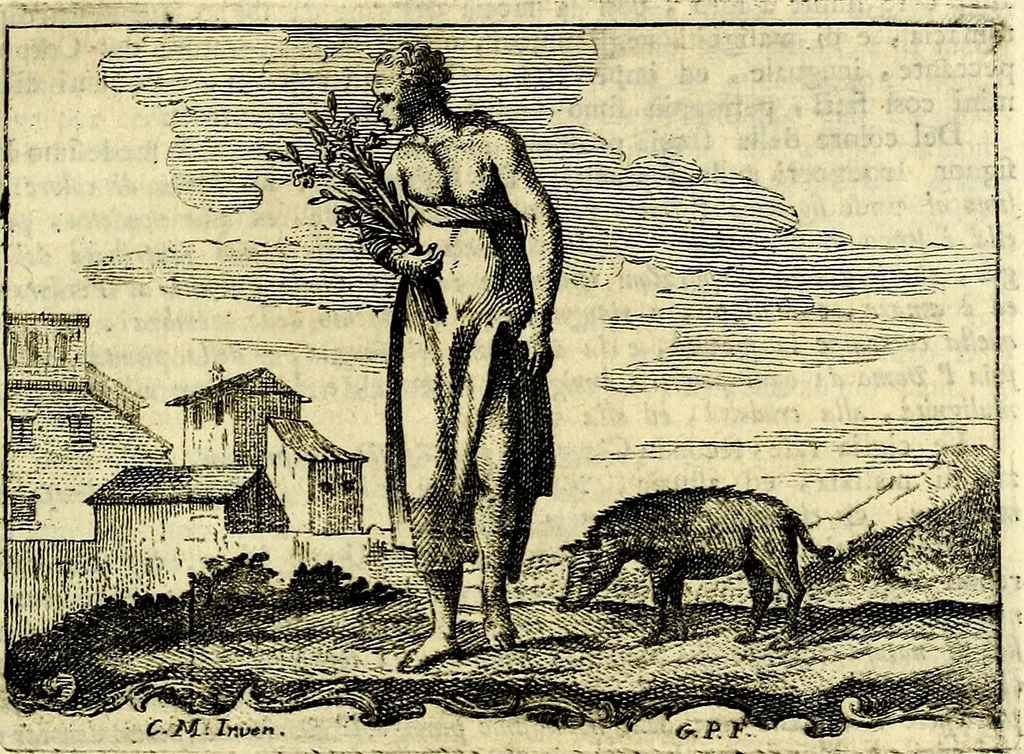 An illustration from Iconologia del cavaliere Cesare Ripa, perugino, 1764, leaf 312
