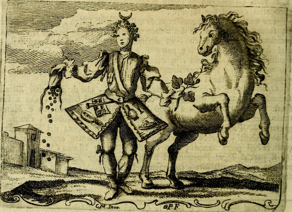 An illustration from Iconologia del cavaliere Cesare Ripa, perugino, 1764, leaf 343