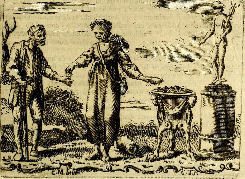 An illustration from Iconologia del cavaliere Cesare Ripa, perugino, 1764, leaf 402