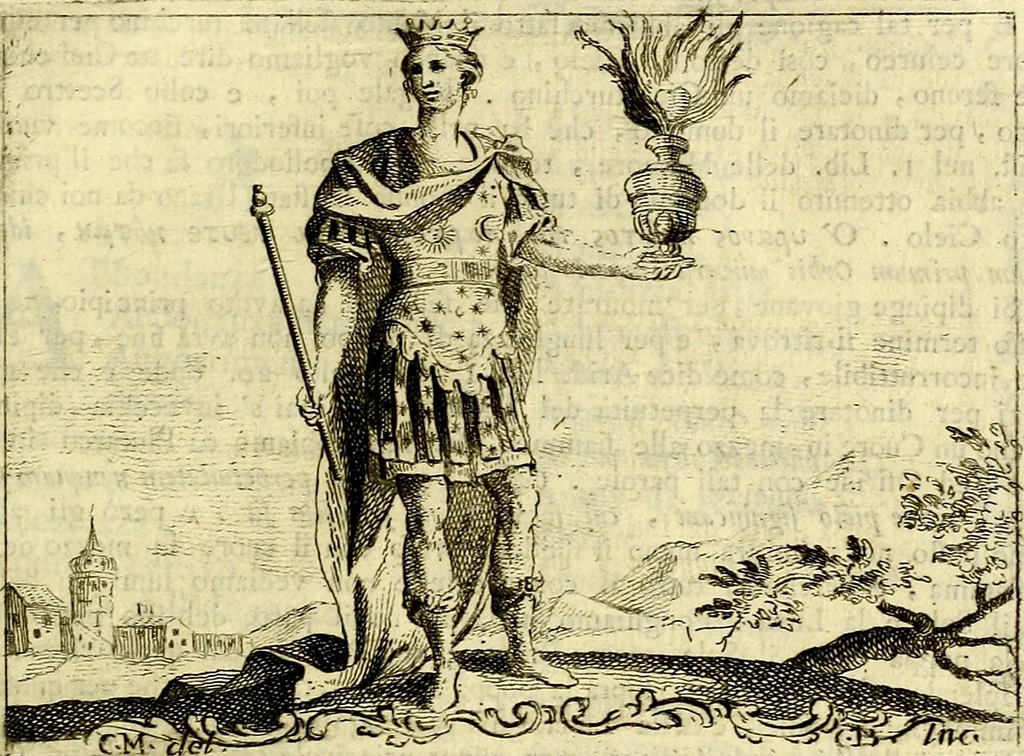 An illustration from Iconologia del cavaliere Cesare Ripa, perugino, 1764, leaf 412