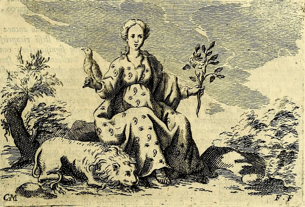 An illustration from Iconologia del cavaliere Cesare Ripa, perugino, 1764, leaf 76