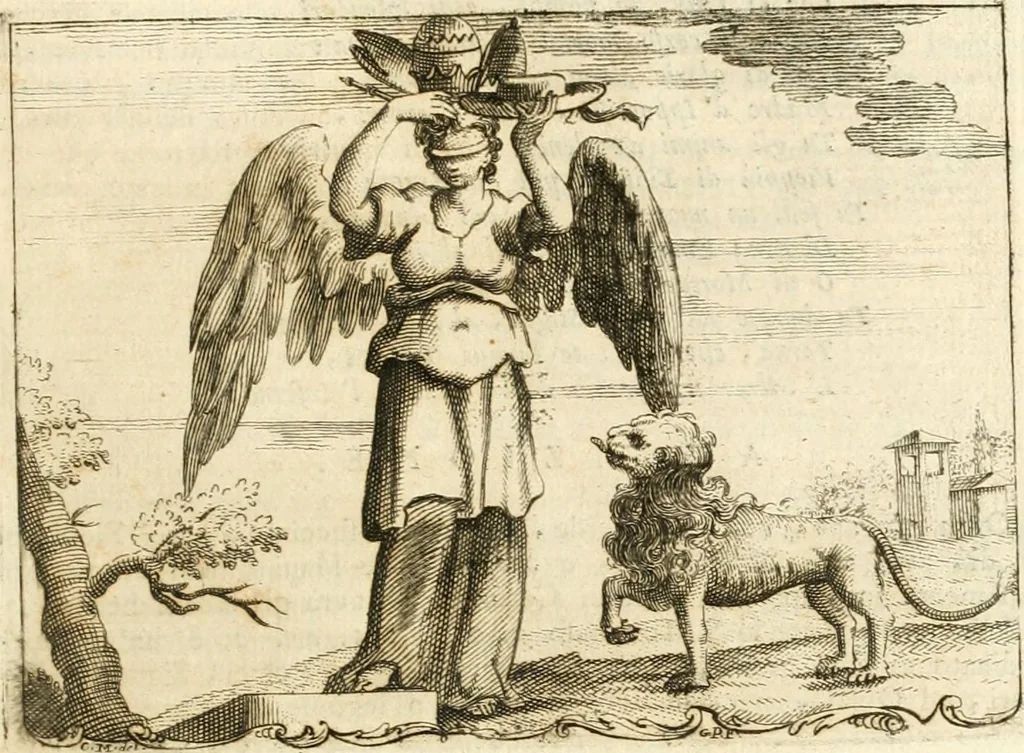 An illustration from Iconologia del cavaliere Cesare Ripa, perugino, 1764, leaf 138