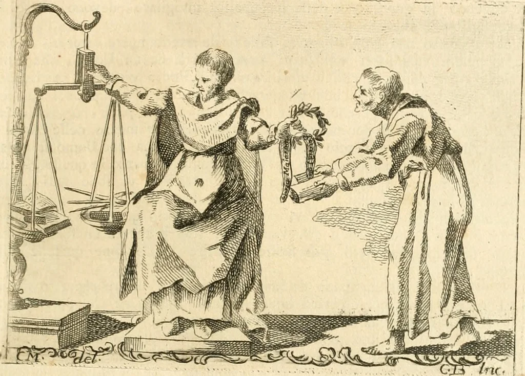 An illustration from Iconologia del cavaliere Cesare Ripa, perugino, 1764, leaf 196