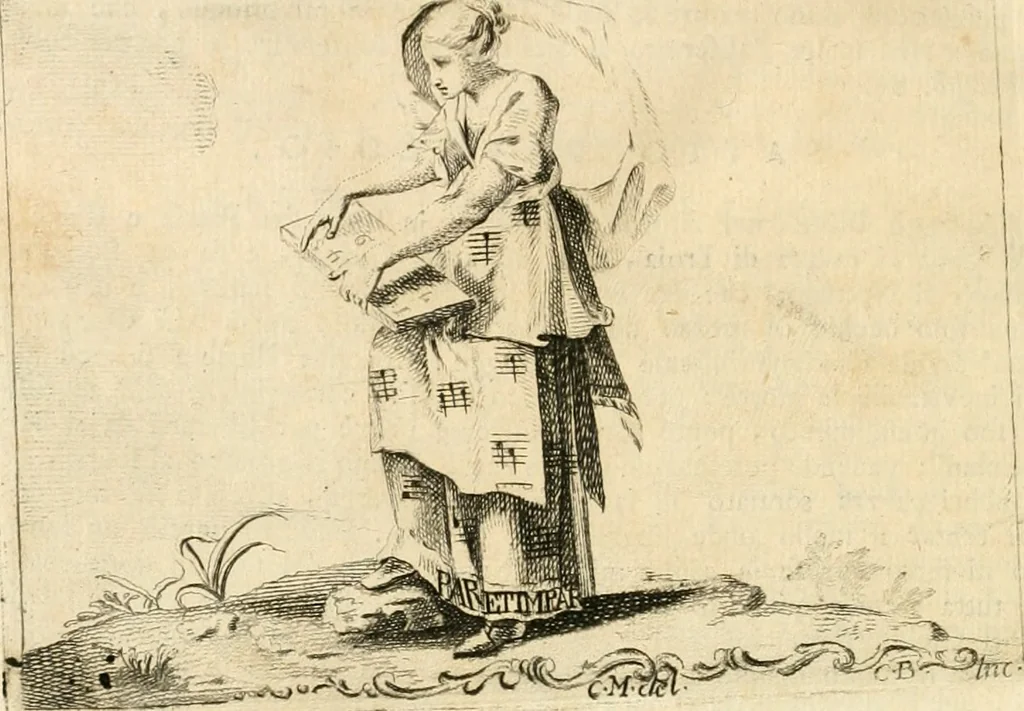 An illustration from Iconologia del cavaliere Cesare Ripa, perugino, 1764, leaf 213