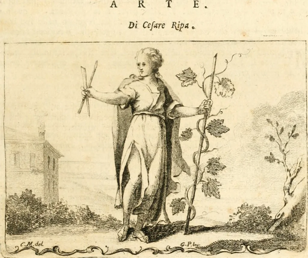 An illustration from Iconologia del cavaliere Cesare Ripa, perugino, 1764, leaf 220
