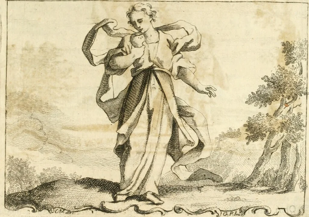 An illustration from Iconologia del cavaliere Cesare Ripa, perugino, 1764, leaf 264