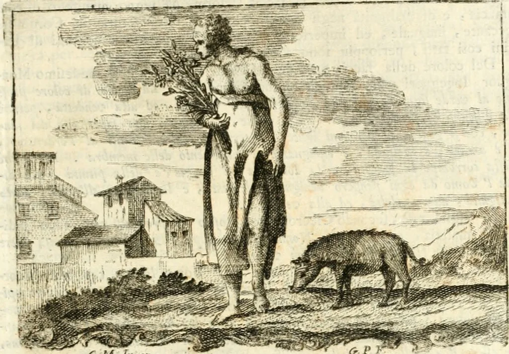 An illustration from Iconologia del cavaliere Cesare Ripa, perugino, 1764, leaf 314