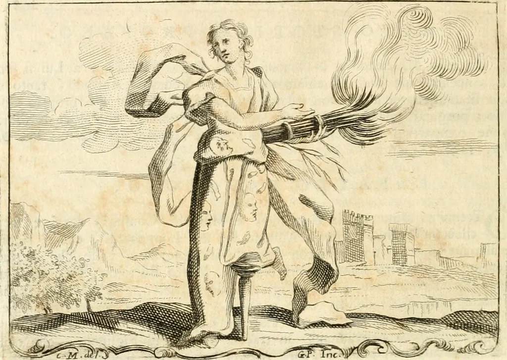 An illustration from Iconologia del cavaliere Cesare Ripa, perugino, 1764, leaf 323