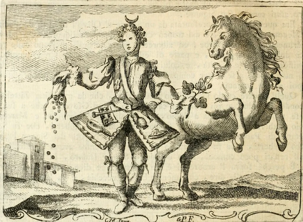 An illustration from Iconologia del cavaliere Cesare Ripa, perugino, 1764, leaf 345