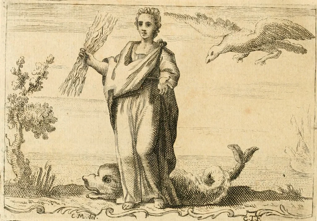 An illustration from Iconologia del cavaliere Cesare Ripa, perugino, 1764, leaf 395