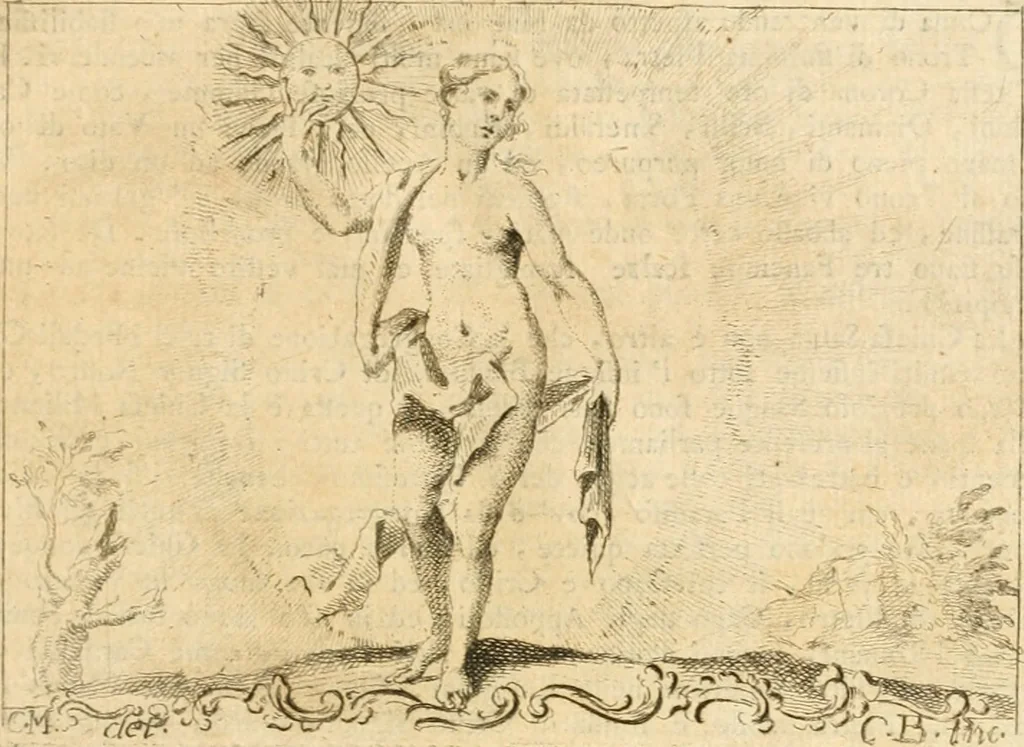 An illustration from Iconologia del cavaliere Cesare Ripa, perugino, 1764, leaf 396