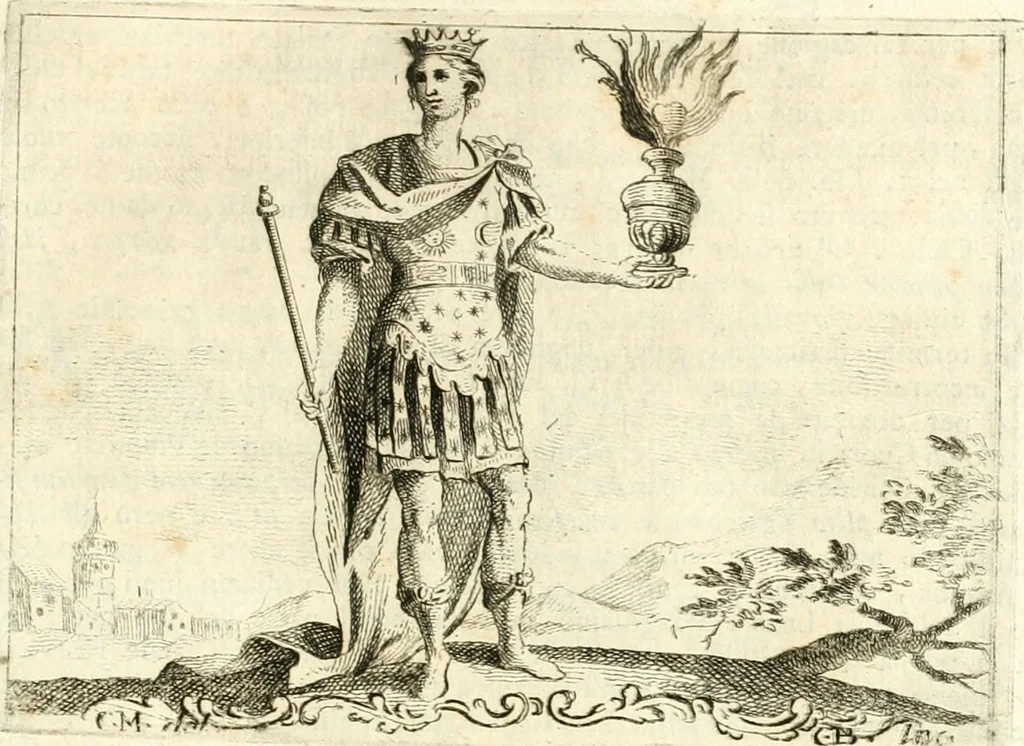 An illustration from Iconologia del cavaliere Cesare Ripa, perugino, 1764, leaf 414