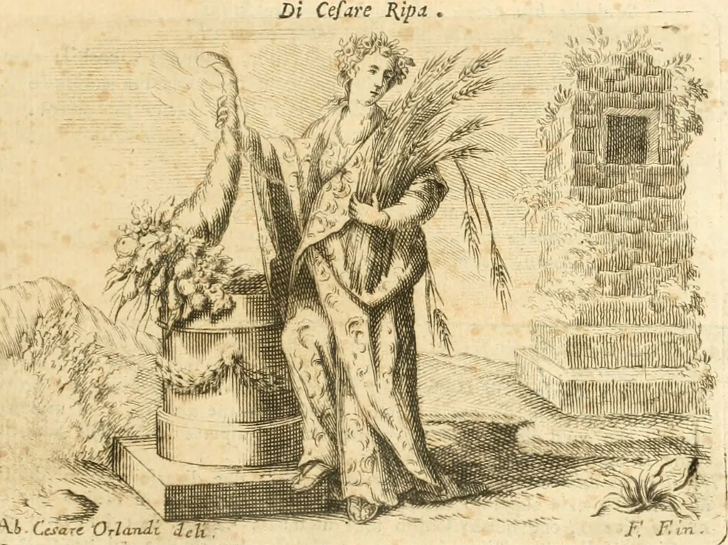 An illustration from Iconologia del cavaliere Cesare Ripa, perugino, 1764, leaf 56