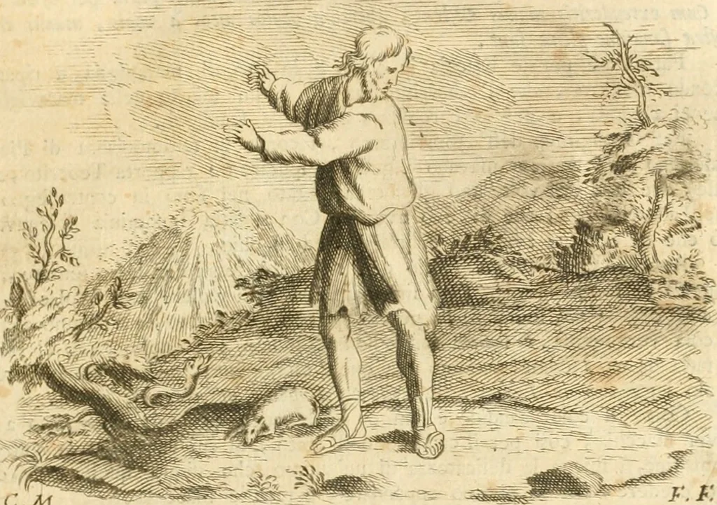 An illustration from Iconologia del cavaliere Cesare Ripa, perugino, 1764, leaf 60
