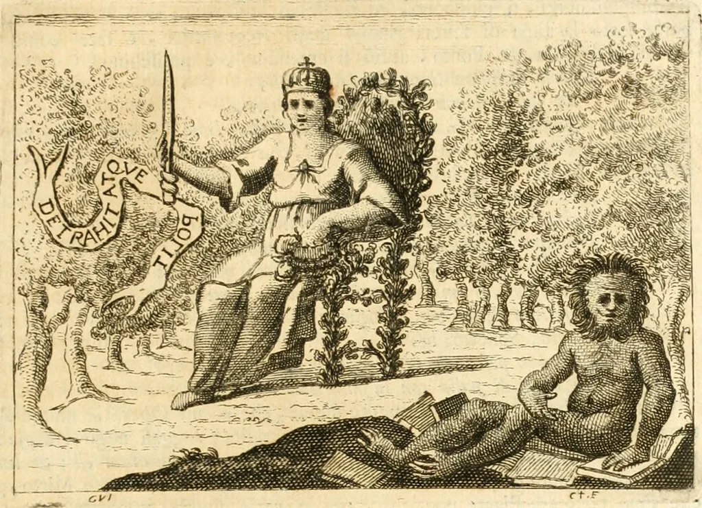 An illustration from Iconologia del cavaliere Cesare Ripa, perugino, 1764, leaf 70