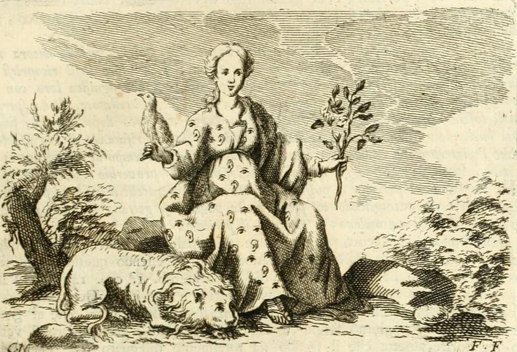 An illustration from Iconologia del cavaliere Cesare Ripa, perugino, 1764, leaf 78