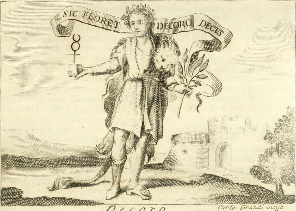 An illustration from Iconologia del cavaliere Cesare Ripa, perugino, 1764, leaf 132
