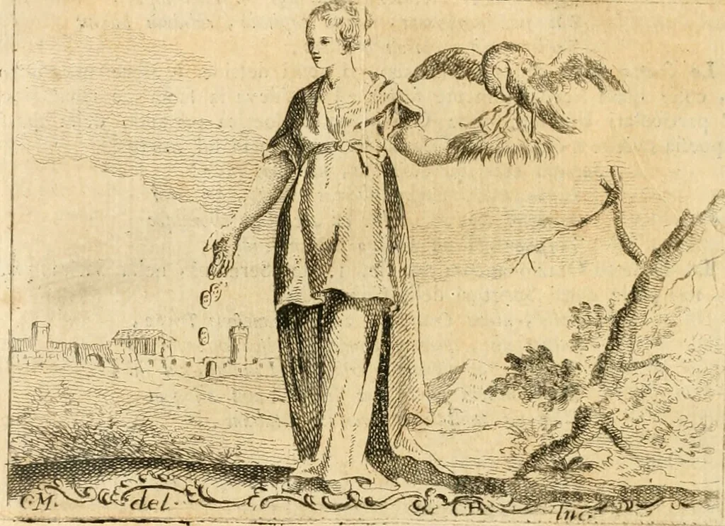 An illustration from Iconologia del cavaliere Cesare Ripa, perugino, 1764, leaf 17