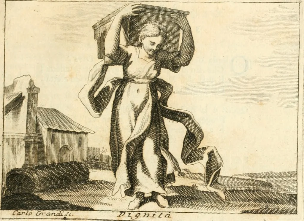An illustration from Iconologia del cavaliere Cesare Ripa, perugino, 1764, leaf 212