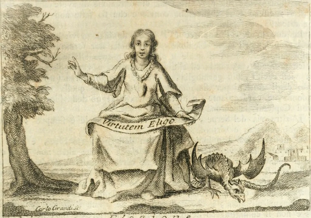 An illustration from Iconologia del cavaliere Cesare Ripa, perugino, 1764, leaf 322