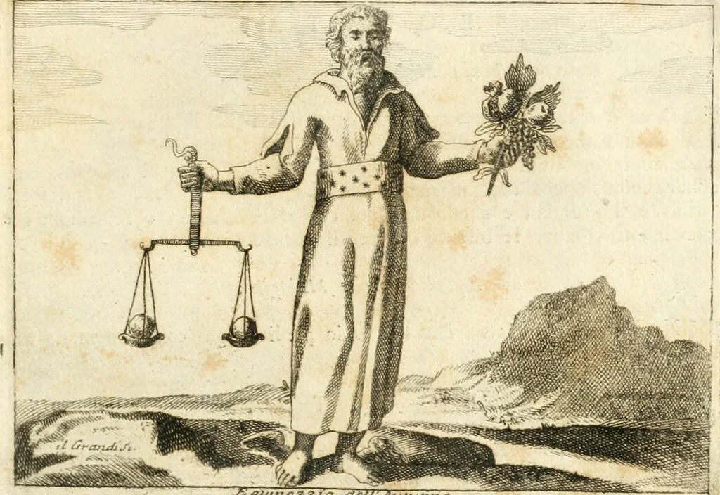 An illustration from Iconologia del cavaliere Cesare Ripa, perugino, 1764, leaf 350