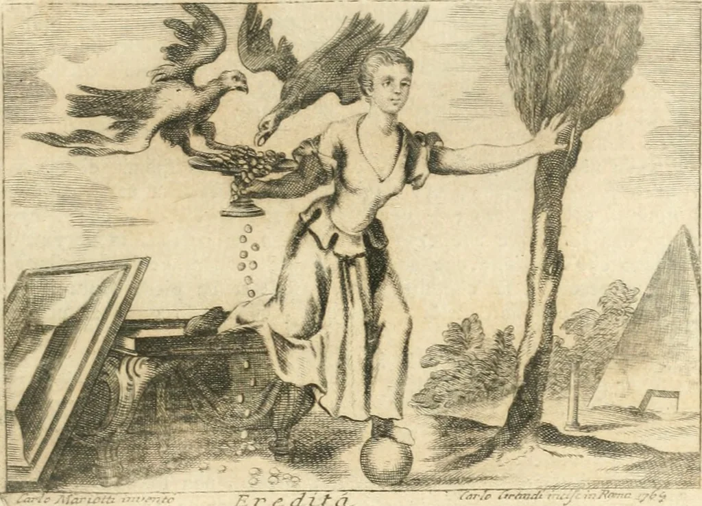An illustration from Iconologia del cavaliere Cesare Ripa, perugino, 1764, leaf 352