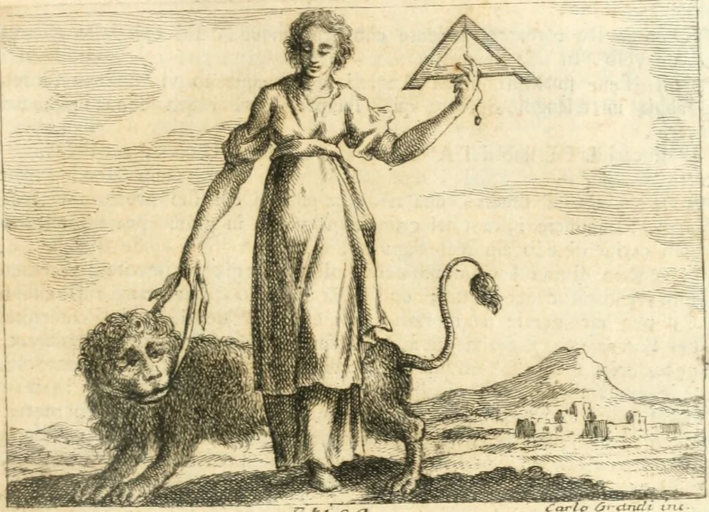 An illustration from Iconologia del cavaliere Cesare Ripa, perugino, 1764, leaf 394