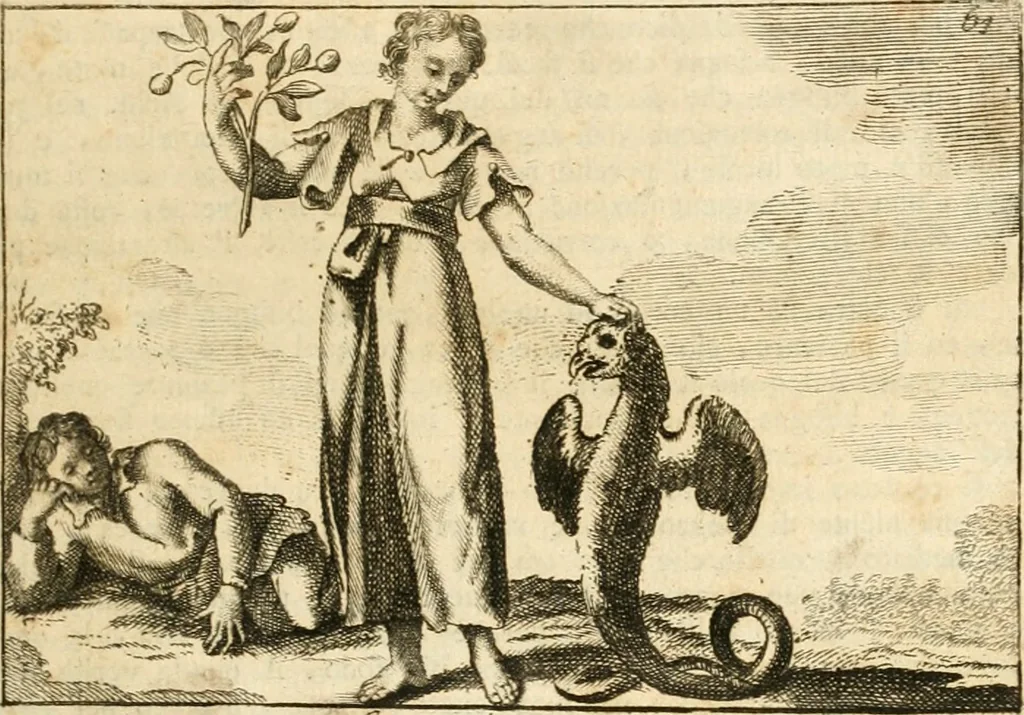 An illustration from Iconologia del cavaliere Cesare Ripa, perugino, 1764, leaf 52
