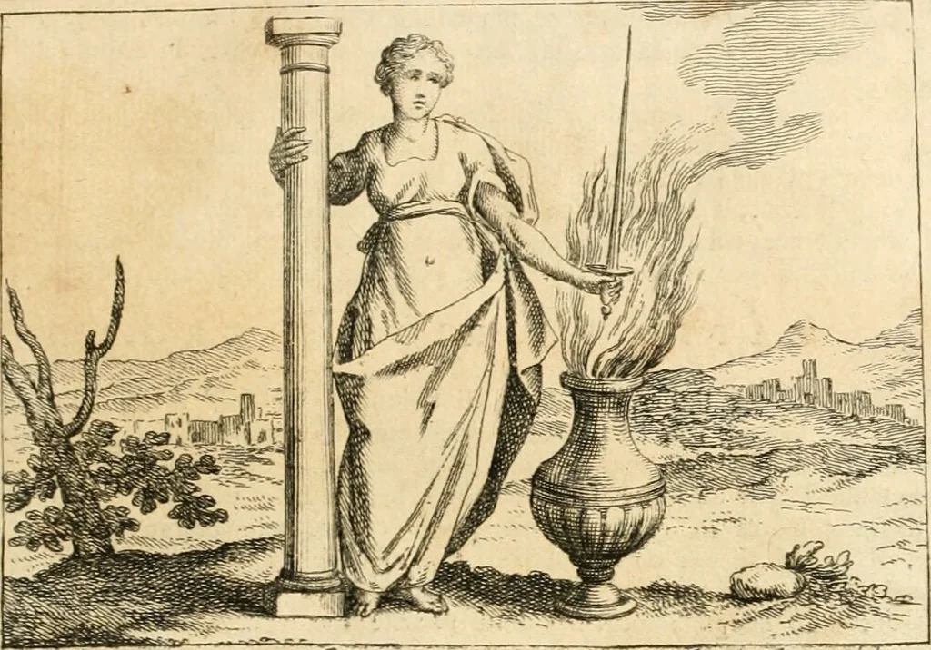 An illustration from Iconologia del cavaliere Cesare Ripa, perugino, 1764, leaf 94