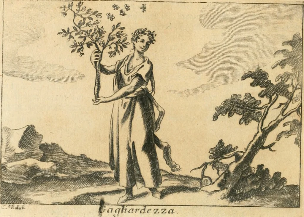 An illustration from Iconologia del cavaliere Cesare Ripa, perugino, 1764, leaf 171