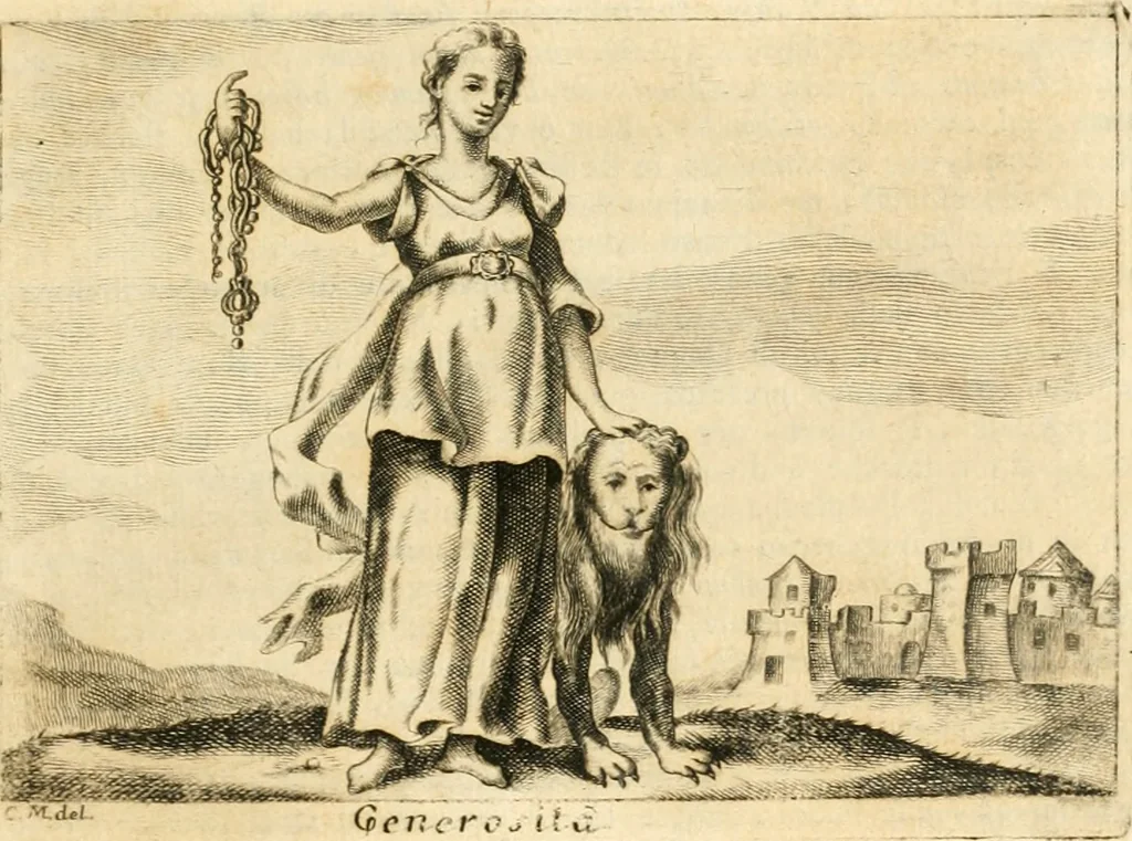 An illustration from Iconologia del cavaliere Cesare Ripa, perugino, 1764, leaf 176