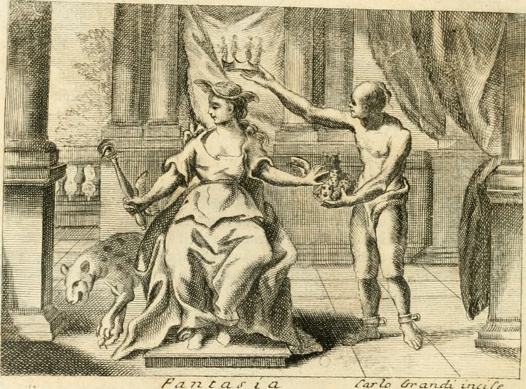 An illustration from Iconologia del cavaliere Cesare Ripa, perugino, 1764, leaf 19