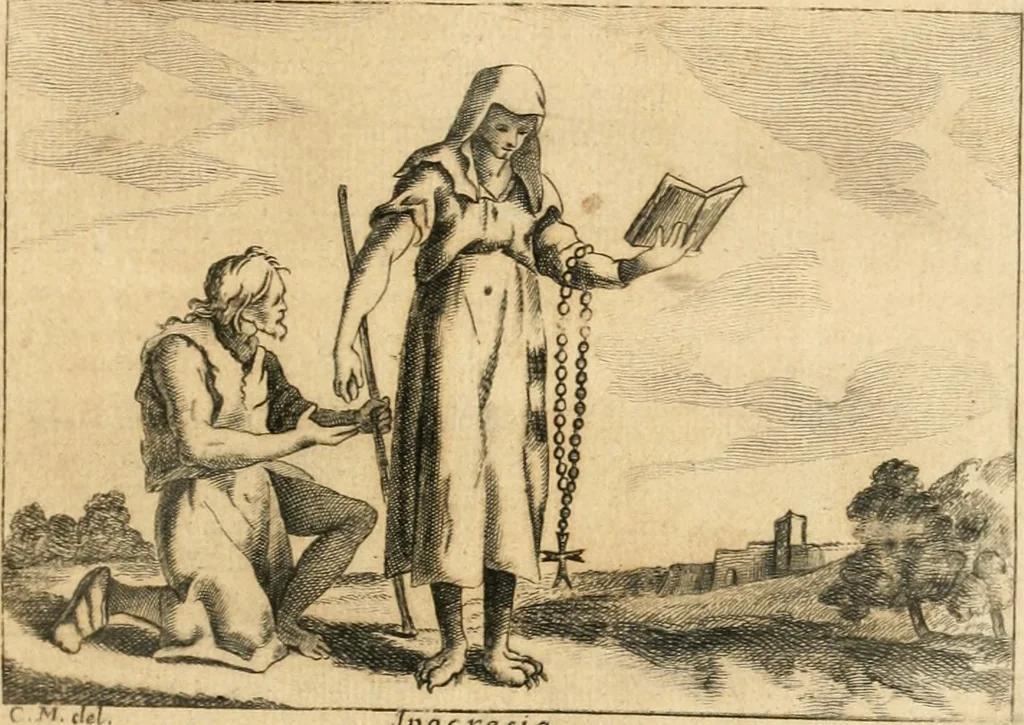 An illustration from Iconologia del cavaliere Cesare Ripa, perugino, 1764, leaf 334