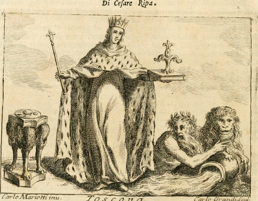 An illustration from Iconologia del cavaliere Cesare Ripa, perugino, 1764, leaf 381