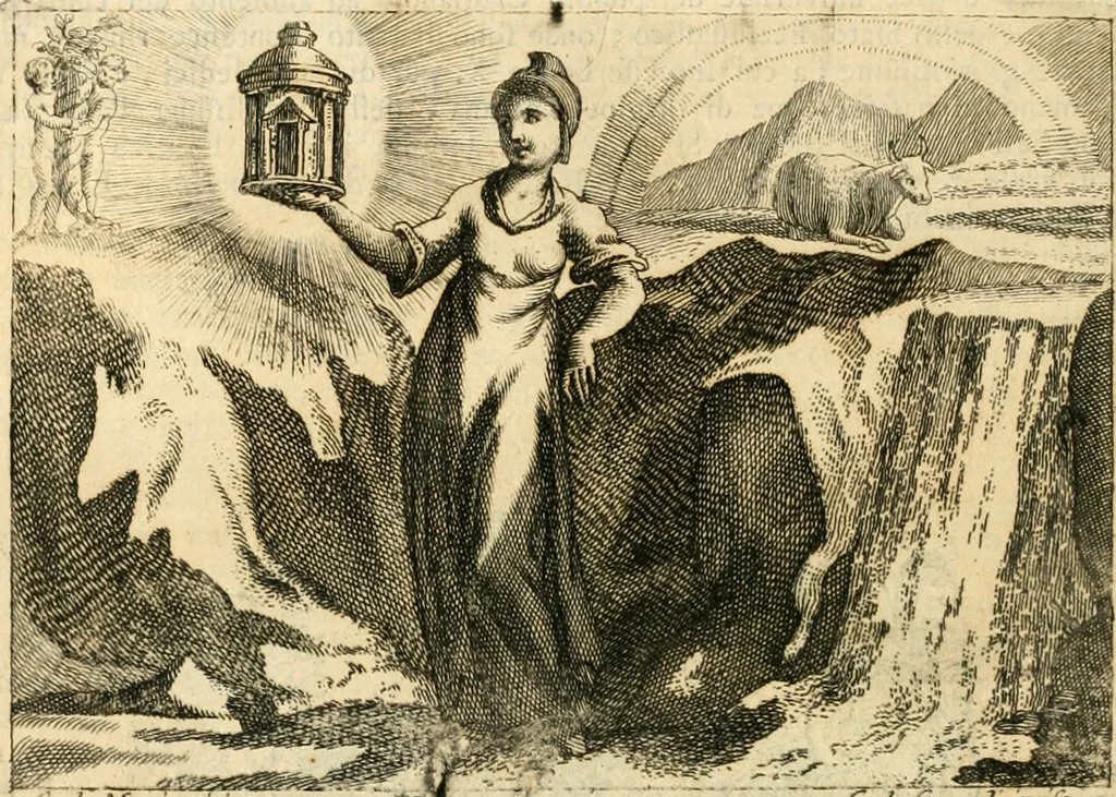 An illustration from Iconologia del cavaliere Cesare Ripa, perugino, 1764, leaf 385