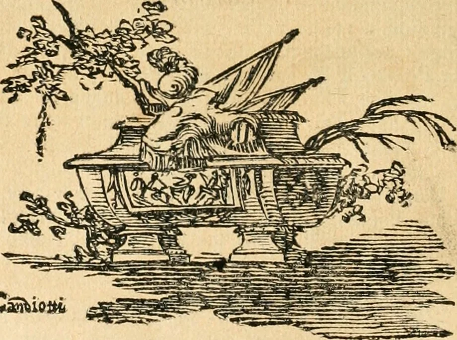 An illustration from Iconologia del cavaliere Cesare Ripa, perugino, 1764, leaf 395