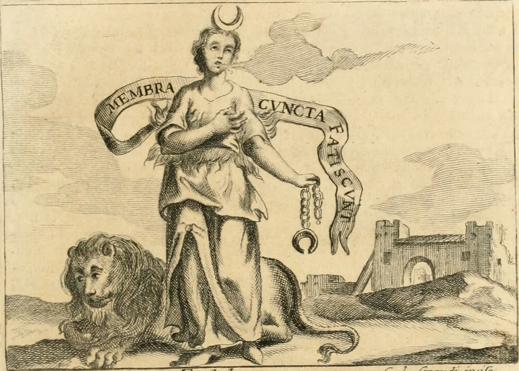 An illustration from Iconologia del cavaliere Cesare Ripa, perugino, 1764, leaf 40