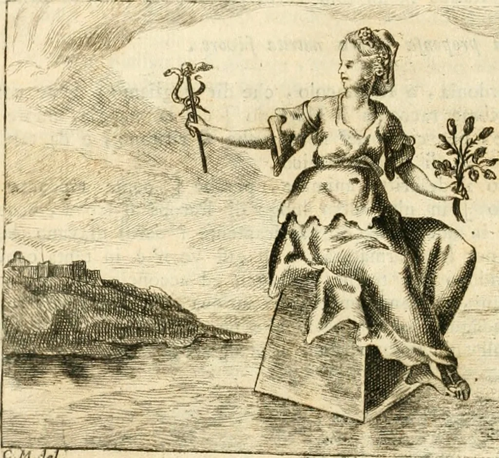 An illustration from Iconologia del cavaliere Cesare Ripa, perugino, 1764, leaf 463