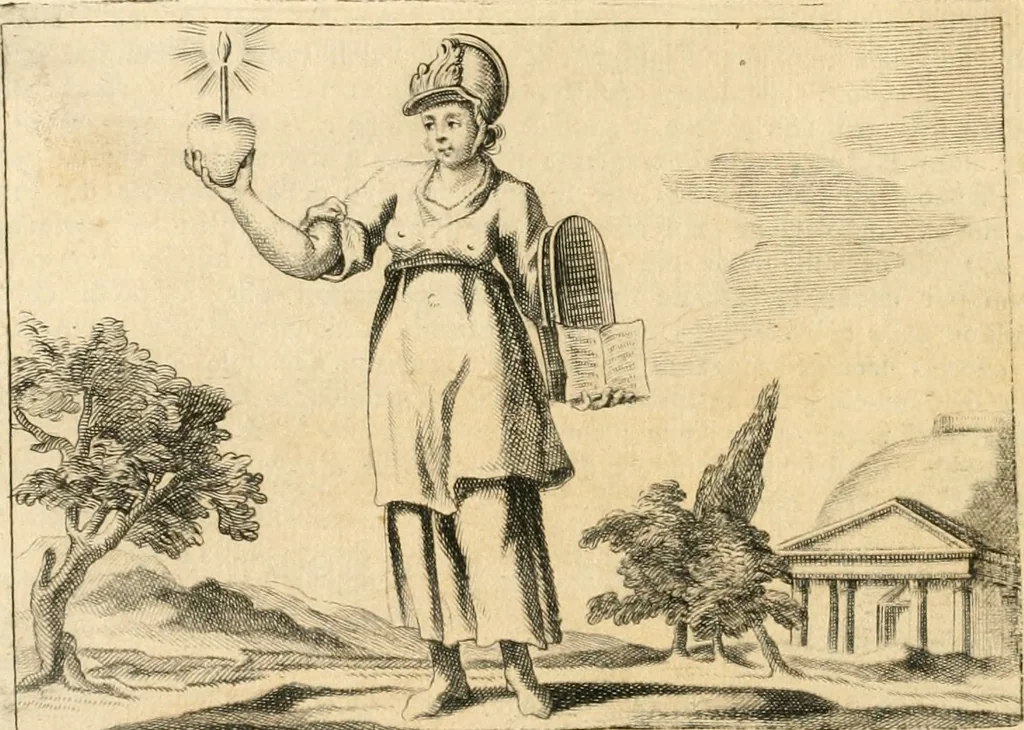 An illustration from Iconologia del cavaliere Cesare Ripa, perugino, 1764, leaf 49
