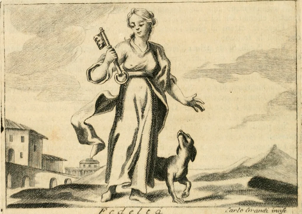 An illustration from Iconologia del cavaliere Cesare Ripa, perugino, 1764, leaf 63