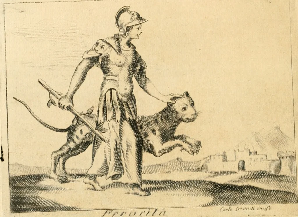 An illustration from Iconologia del cavaliere Cesare Ripa, perugino, 1764, leaf 75