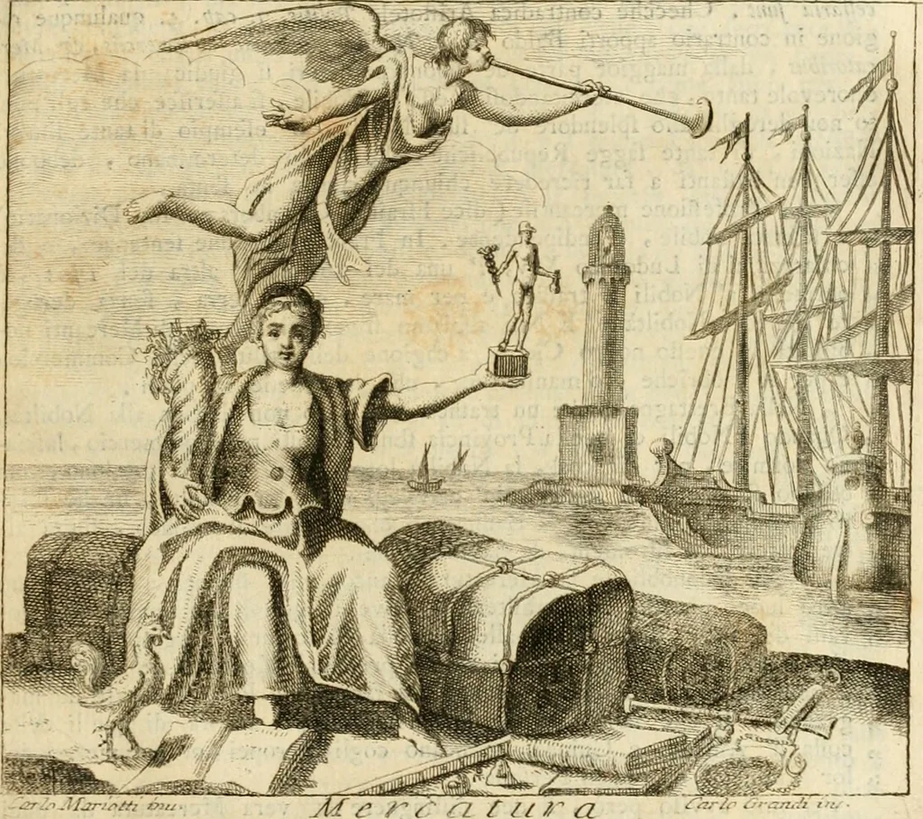 An illustration from Iconologia del cavaliere Cesare Ripa, perugino, 1764, leaf 104