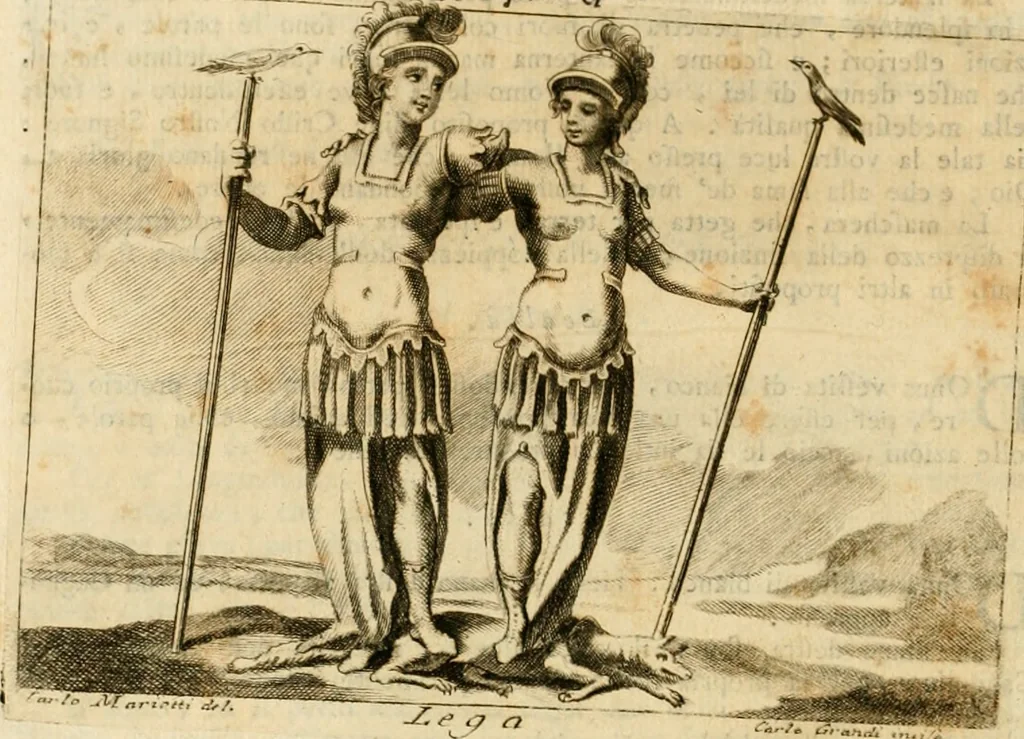 An illustration from Iconologia del cavaliere Cesare Ripa, perugino, 1764, leaf 11