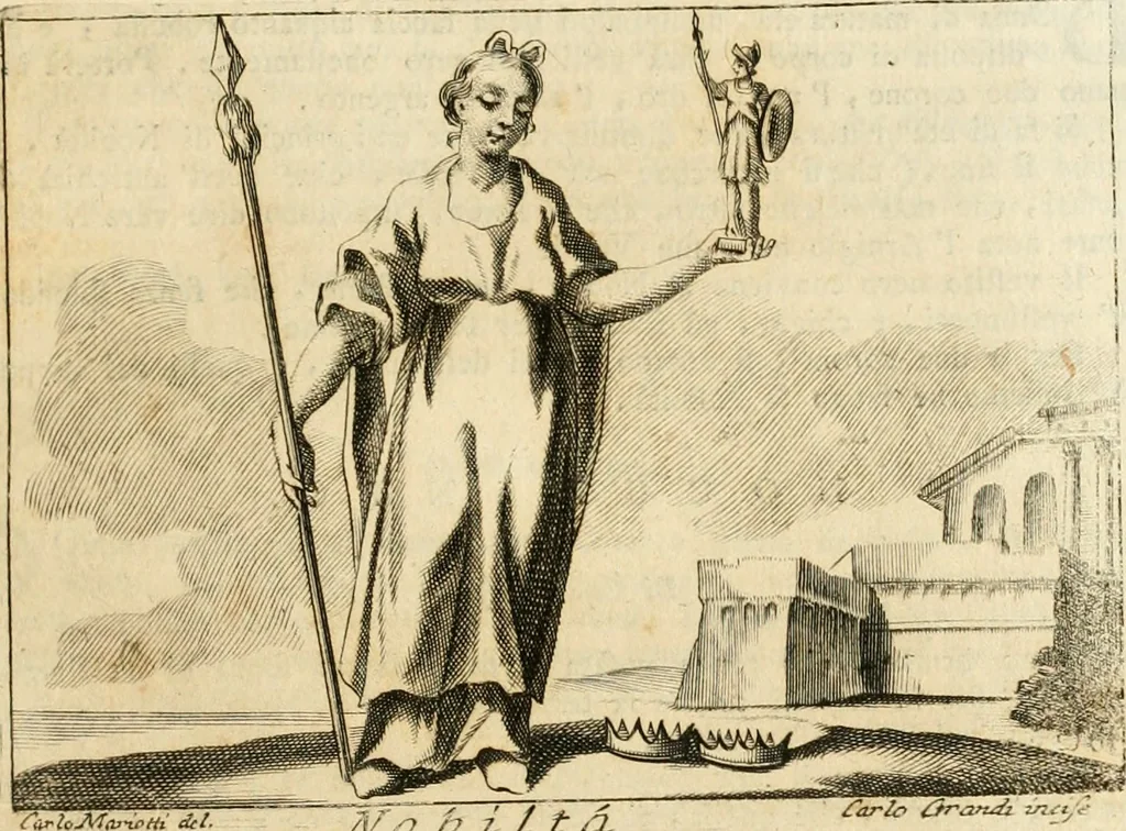 An illustration from Iconologia del cavaliere Cesare Ripa, perugino, 1764, leaf 236
