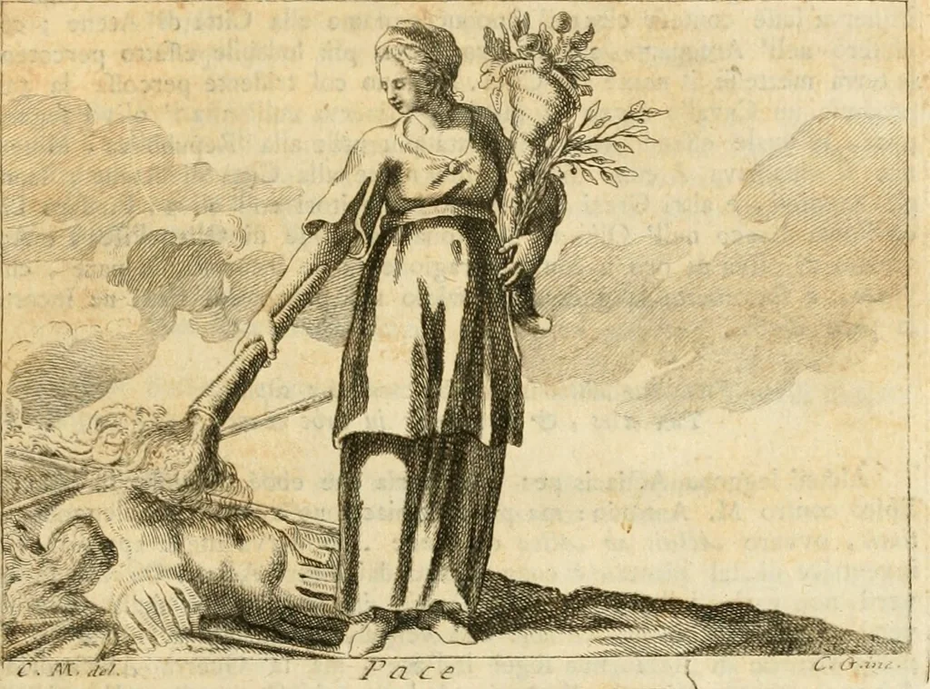 An illustration from Iconologia del cavaliere Cesare Ripa, perugino, 1764, leaf 332