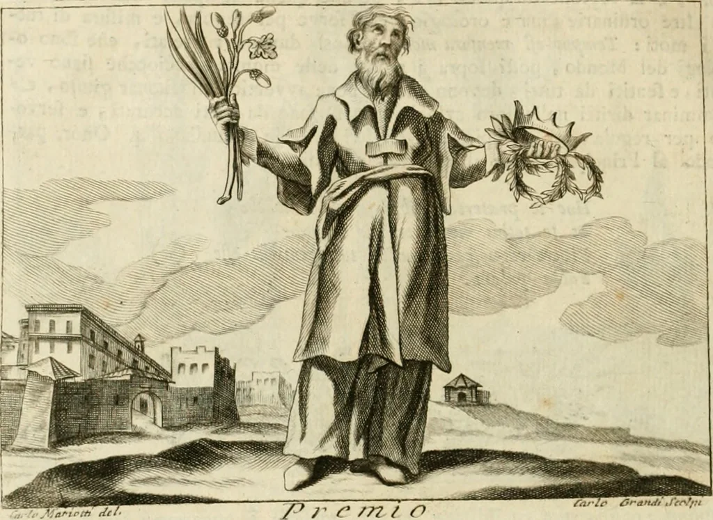 An illustration from Iconologia del cavaliere Cesare Ripa, perugino, 1764, leaf 415