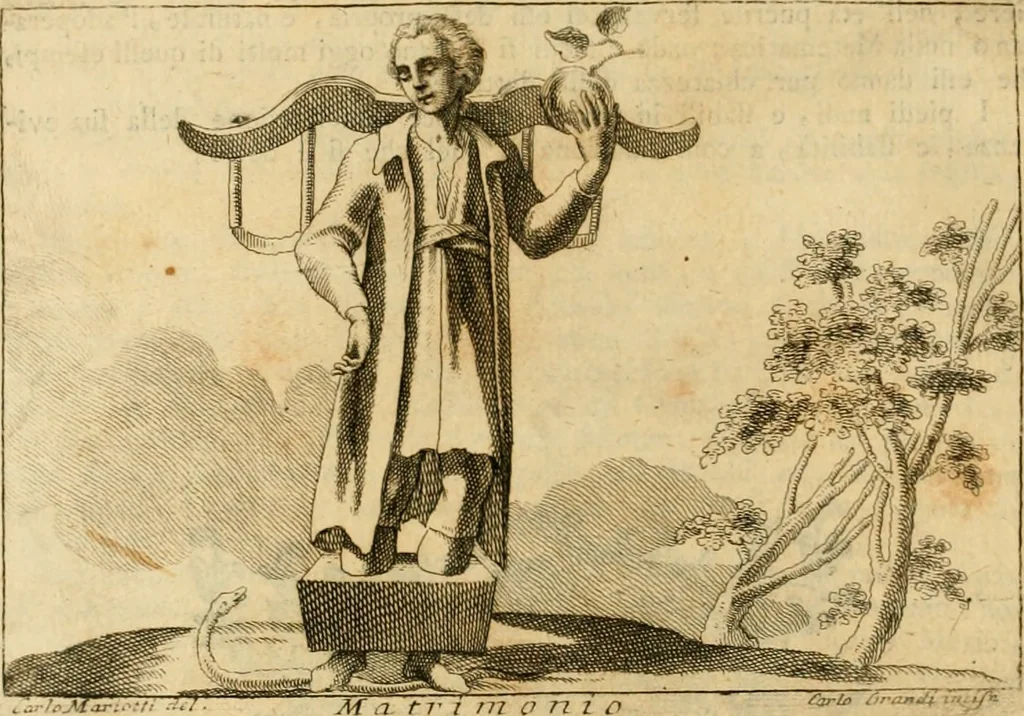An illustration from Iconologia del cavaliere Cesare Ripa, perugino, 1764, leaf 87